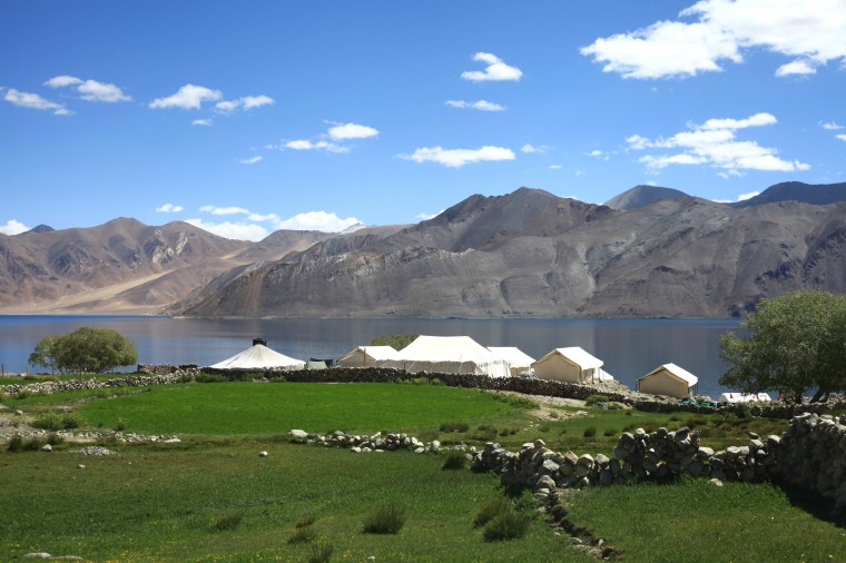 Village Near Pangong Tso Ladakh Isolated